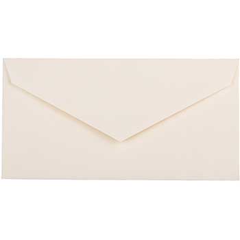 JAM Paper Monarch Strathmore Invitation Envelopes, 3 7/8&quot; x 7 1/2&quot;, Natural White Wove, 50/BX
