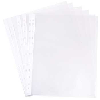 JAM Paper Sheet Protectors, Holds 8 1/2&quot; x 11&quot; Paper, Clear, 12/PK