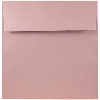 JAM Paper Square Premium Invitation Envelopes, 8 1/2&quot; x 8 1/2&quot;, Baby Pink, 25/PK