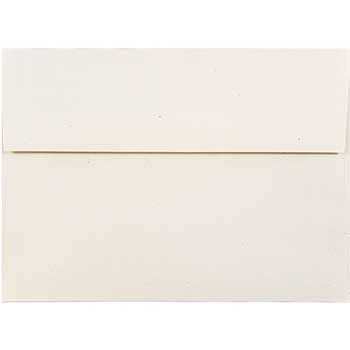JAM Paper A7 Recycled Invitation Envelopes, 5 1/4&quot; x 7 1/4&quot;, Milkweed Genesis, 25/PK
