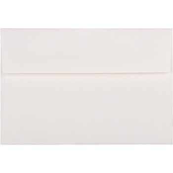 JAM Paper A8 Strathmore Invitation Envelopes, 5 1/2&quot; x 8 1/8&quot;, Bright White Laid, 50/PK