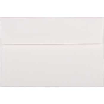 JAM Paper A8 Strathmore Invitation Envelopes, 5 1/2&quot; x 8 1/8&quot;, Bright White Laid, 25/PK