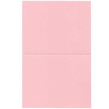 JAM Paper Blank Foldover Cards, A2, 4.38&quot; x 5.44&quot;, Baby Pink, 100 Cards/Pack