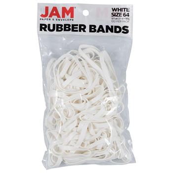 JAM Paper Colored Rubber Bands, Size 64, 100/PK