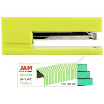 JAM Paper Office &amp; Desk Sets, Lime Green &amp; Green, 2/PK