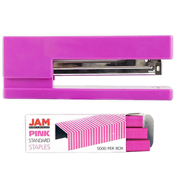 JAM Paper Office &amp; Desk Sets, Pink, 2/PK