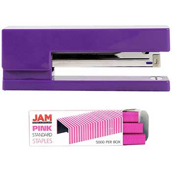 JAM Paper Office &amp; Desk Sets, Purple &amp; Pink, 2/PK