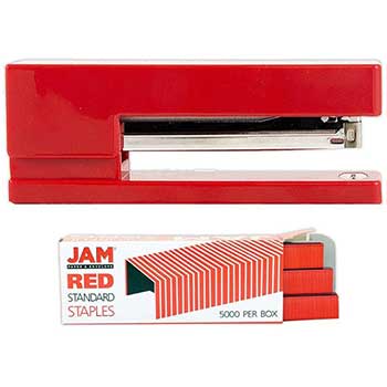 JAM Paper Office &amp; Desk Sets, Red, 2/PK