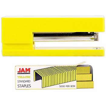 JAM Paper Office &amp; Desk Sets, Yellow, 2/PK