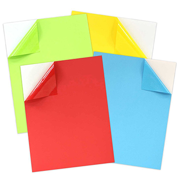 JAM Paper Shipping Labels, Full Page, 8 1/2&quot; x 11&quot;, Assorted Bright Colors, 40/PK