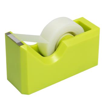 JAM Paper Tape Dispenser, Lime Green, Sold Individually