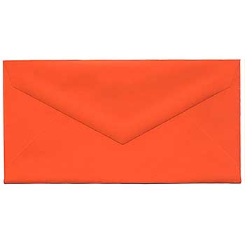 JAM Paper Monarch Colored Envelopes, 3 7/8&quot; x 7 1/2&quot;, Orange Recycled, 50/BX