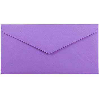 JAM Paper Monarch Colored Envelopes, 3 7/8&quot; x 7 1/2&quot;, Violet Purple Recycled, 25/PK
