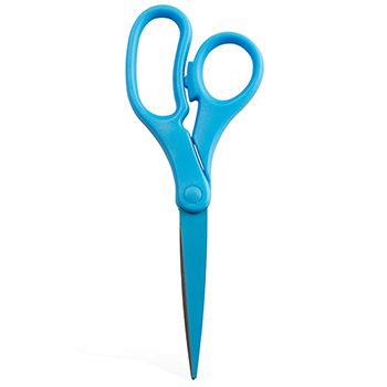 JAM Paper Multi-Purpose Precision Scissors, 8&quot;, Blue