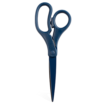 JAM Paper Multi-Purpose Precision Scissors, 8&quot;, Navy Blue