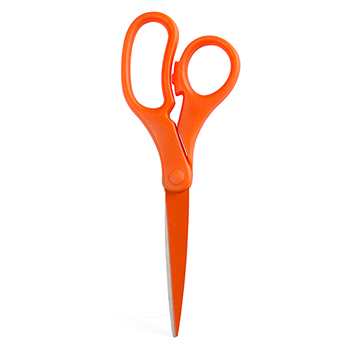 JAM Paper Multi-Purpose Precision Scissors, 8&quot;, Orange