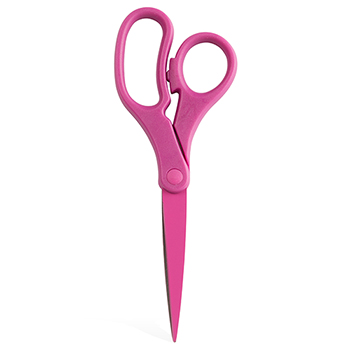 JAM Paper Multi-Purpose Precision Scissors, 8&quot;, Fuchsia Pink