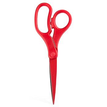 JAM Paper Multi-Purpose Precision Scissors, 8&quot;, Red