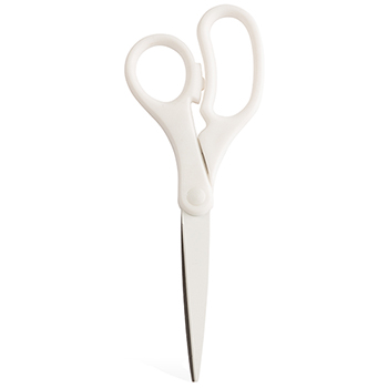 JAM Paper Multi-Purpose Precision Scissors, 8&quot;, White