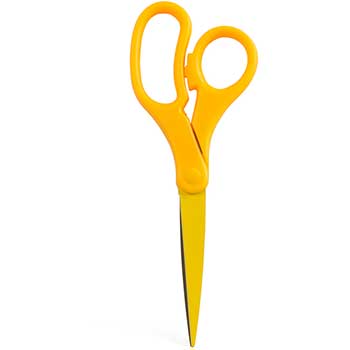 JAM Paper Multi-Purpose Precision Scissors, 8&quot;, Yellow