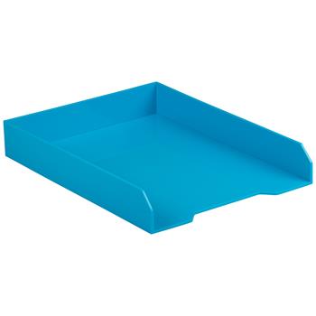 JAM Paper Stackable Paper Trays, Blue