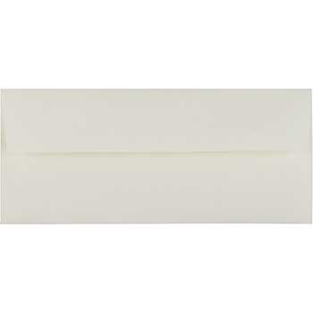 JAM Paper #10 Business Strathmore Envelopes, 4 1/8&quot; x 9 1/2&quot;, Natural White Wove, 25/PK