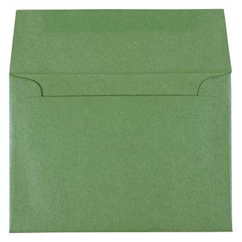JAM Paper 4Bar A1 Metallic Invitation Envelopes, 3 5/8&quot; x 5 1/8&quot;, Fairway Green Stardream, 25/PK