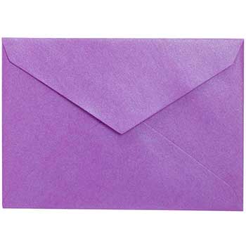 JAM Paper 4Bar A1 Metallic Invitation Envelopes, 3 5/8&quot; x 5 1/8&quot;, Amethyst Stardream, 25/PK