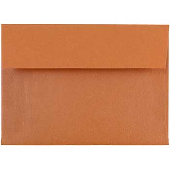 JAM Paper 4Bar A1 Metallic Invitation Envelopes, 3 5/8&quot; x 5 1/8&quot;, Flame Stardream, 250/BX