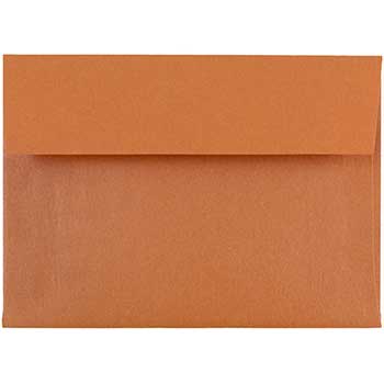 JAM Paper 4Bar A1 Metallic Invitation Envelopes, 3 5/8&quot; x 5 1/8&quot;, Flame Stardream, 50/BX