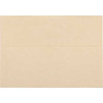 JAM Paper A7 Parchment Invitation Envelopes, 5 1/4&quot; x 7 1/4&quot;, Brown, Recycled, 250/BX