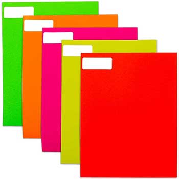 JAM Paper Shipping Address Labels, Standard Mailing, 1&quot; x 2 5/8&quot;, Assorted Neon Colors, 600 Labels