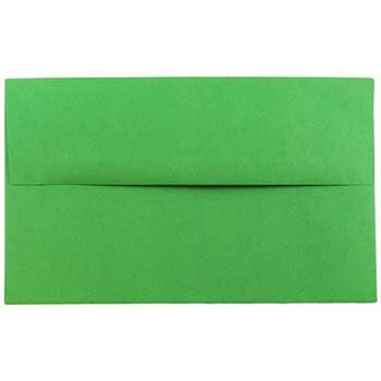 JAM Paper A10 Invitation Envelopes, 6&quot; x 9 1/2&quot;, Green Recycled, 250/PK
