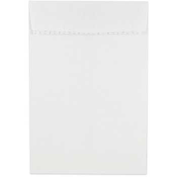 JAM Paper 6&quot; x 9&quot; Open End Catalog Colored Envelopes with Peel &amp; Seal Closure, White, 100/BX