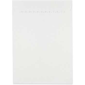 JAM Paper 7 1/2&quot; x 10 1/2&quot; Open End Commercial Envelopes with Peel and Seal Closure, White, 100/PK