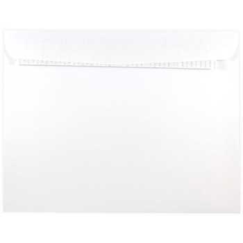 JAM Paper Booklet Commercial Envelopes with Peel and Seal Closure, 9&quot; x 12&quot;, White, 25/PK