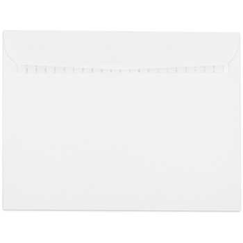 JAM Paper 9 1/2&quot; x 12 1/2&quot; Booklet Commercial Envelopes with Peel and Seal Closure, White, 50/PK