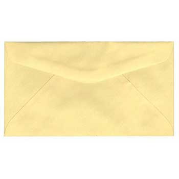 JAM Paper #6 3/4&quot; Premium Commercial Envelopes, 3 5/8&quot; x 6 1/2&quot;, Canary Yellow, 25/PK