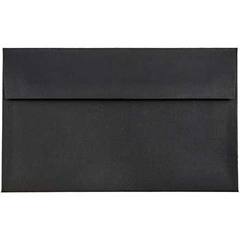 JAM Paper A10 Premium Invitation Envelopes, 6&quot; x 9 1/2&quot;, Black Linen, 250/PK