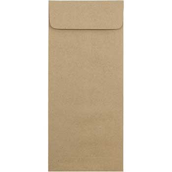 JAM Paper Policy Premium Envelopes, #14, 5&quot; x 11 1/2&quot;, Brown Kraft Paper Bag, 50/BX