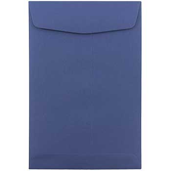 JAM Paper Open End Catalog Premium Envelopes, 6&quot; x 9&quot;, Presidential Blue, 10/PK