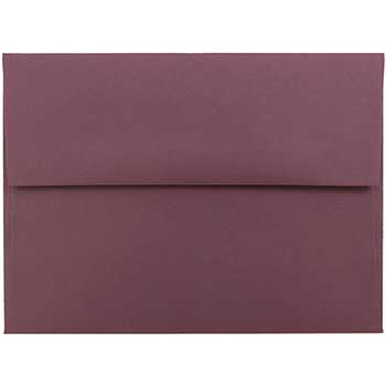 JAM Paper A6 Premium Invitation Envelopes, 4 3/4&quot; x 6 1/2&quot;, Burgundy, 50/BX