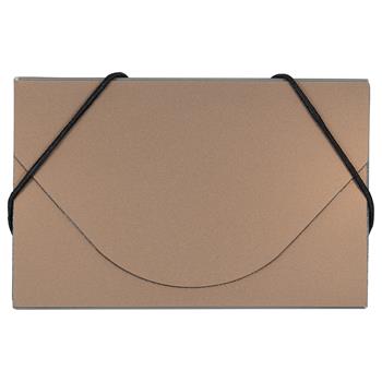 JAM Paper Plastic Business Card Holder Case, Copper Metallic