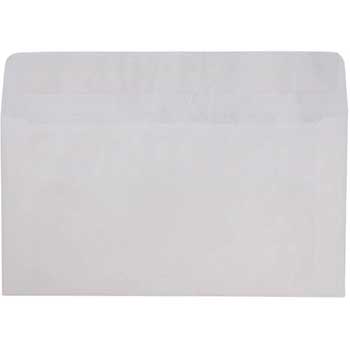 JAM Paper Tyvek Booklet Envelopes with Peel &amp; Seal Closure, 6&quot; x 11 3/8&quot;, White, 500/BX