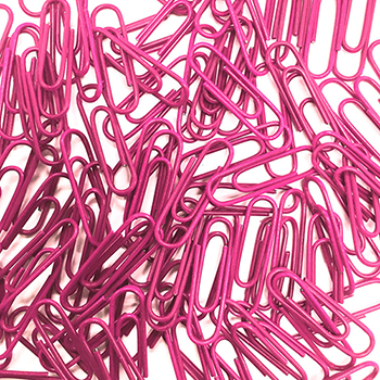 JAM Paper Colorful Standard Paper Clips, 1&quot;, Pink, 50000/CT