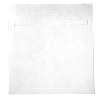 JAM Paper Tyvek Expandable Booklet Envelopes with Peel &amp; Seal Closure, 12&quot; x 16&quot; x 2&quot;, White, 100/PK