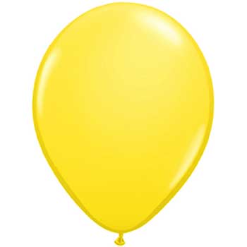 JAM Paper Latex Party Balloons, 12&quot; Yellow, 36/PK