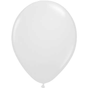 JAM Paper Latex Party Balloons, 12&quot; White, 36/PK