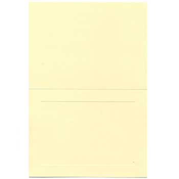 JAM Paper Blank Foldover Cards, Wove Panel, A6, 4.63&quot; x 6.25&quot;, Ivory, 25 Cards/Pack