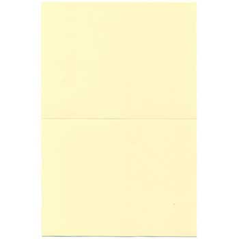 JAM Paper Blank Foldover Cards, Wove, A7, 5&quot; x 6.63&quot;, Ivory, 25 Cards/Pack